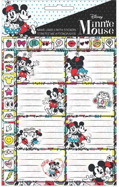 Expressz szállítás Disney Minnie Draft füzetcímke matricával 16 db-os