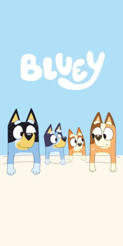 Árengedmény Bluey fürdőlepedő, strand törölköző 70x140cm