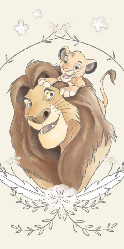Disney Az Oroszlánkirály Simba fürdőlepedő, strand törölköző 70x140cm Exkluzív ajánlat