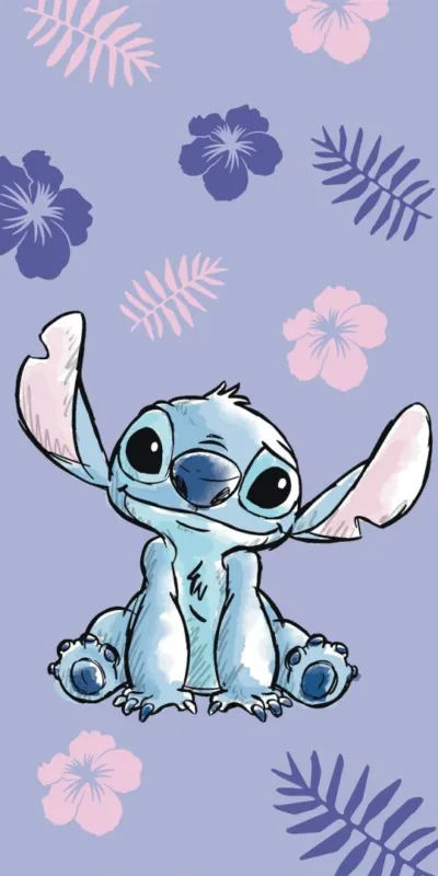 Disney Lilo és Stitch, A csillagkutya Purple fürdőlepedő, strand törölköző 70-140cm Vedd meg most