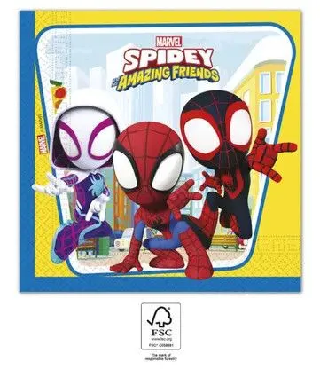 Outlet Pókember Spidey szalvéta 20 db-os 33x33 cm FSC
