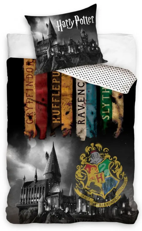Harry Potter ágyneműhuzat 140×200cm, 70×90 cm Árcsökkenés