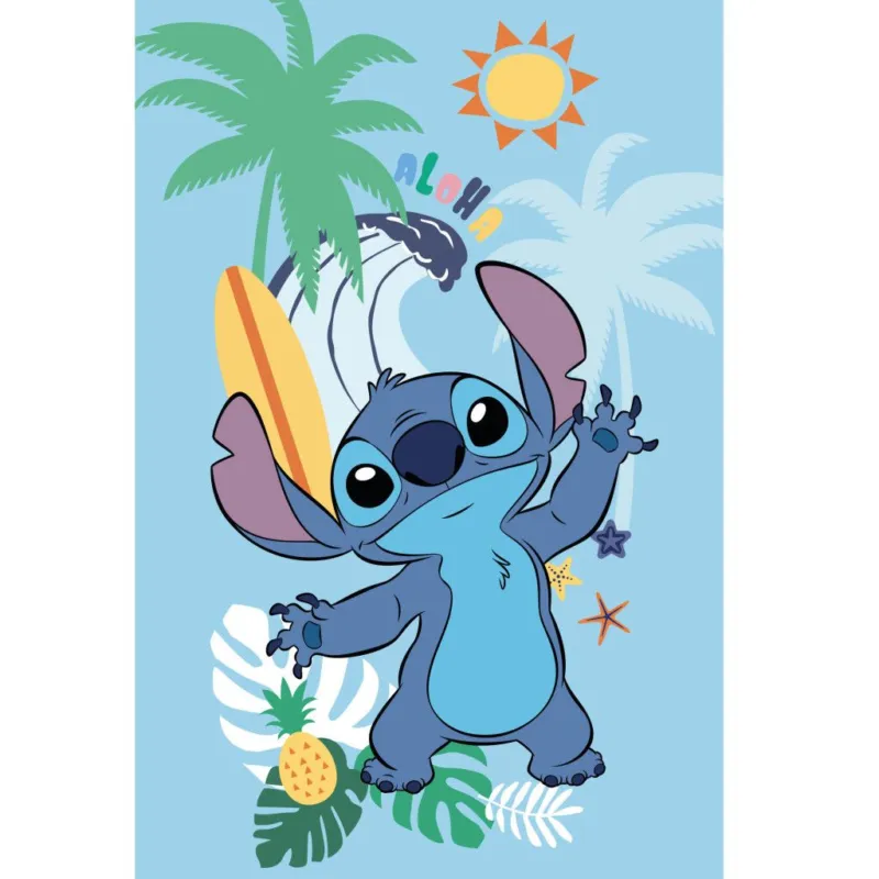 Utolsó esély Disney Lilo és Stitch, A csillagkutya Summer polár takaró 100x150cm