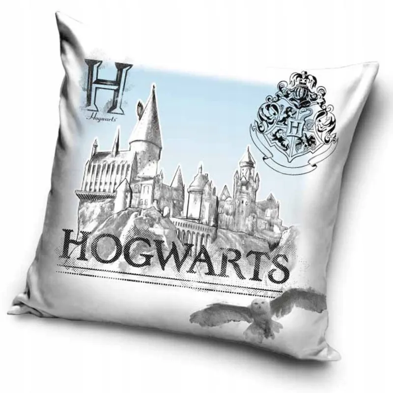 Kedvezményes ár Harry Potter White Hogwarts párnahuzat 40x40 cm Velúr