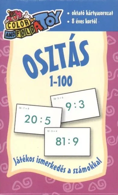Osztás 1 - 100 /Oktató kártyasorozat Korlátozott ajánlat