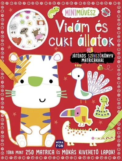 Prémium Mini művész: Vidám és cuki állatok - Játékos színezőkönyv matricákkal