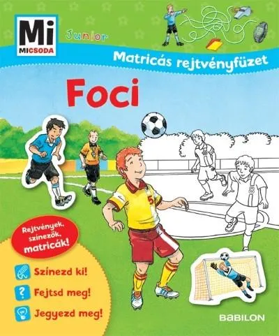 Foci - Mi MICSODA Junior matricás rejtvényfüzet Végkiárusítás