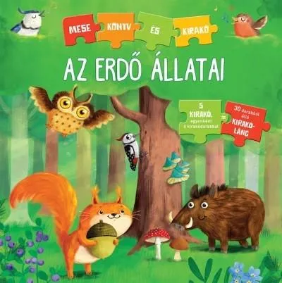 Árengedmény Az erdő állatai - Mesekönyv és kirakó