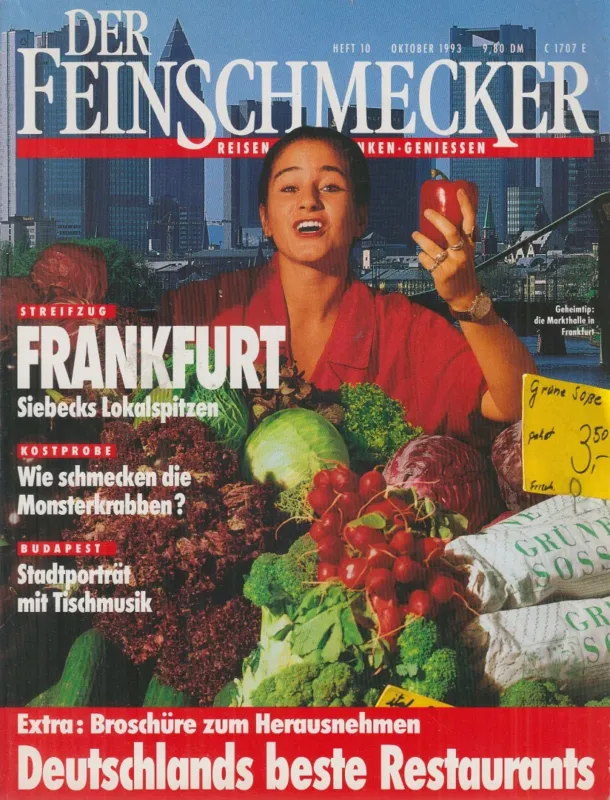 Der Feinschmecker 1993. Oktober Heft 10. Árcsökkenés