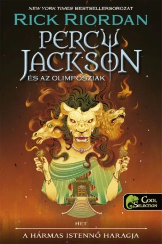 Percy Jackson és az olimposziak 7. - A hármas istennő haragja - puha táblás védőborító Azonnali szállítás
