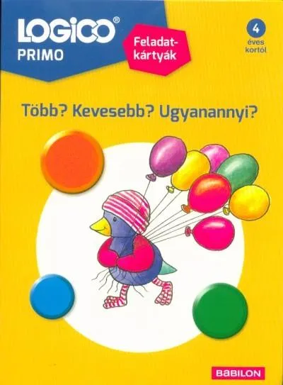 Logico Primo: Több? Kevesebb? Ugyanannyi? /Feladatkártyák Végkiárusítás