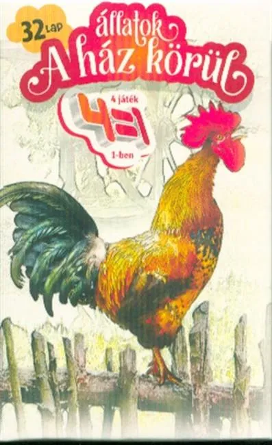 Vedd meg most 4 az 1-ben Állatok a ház körül - Kártya