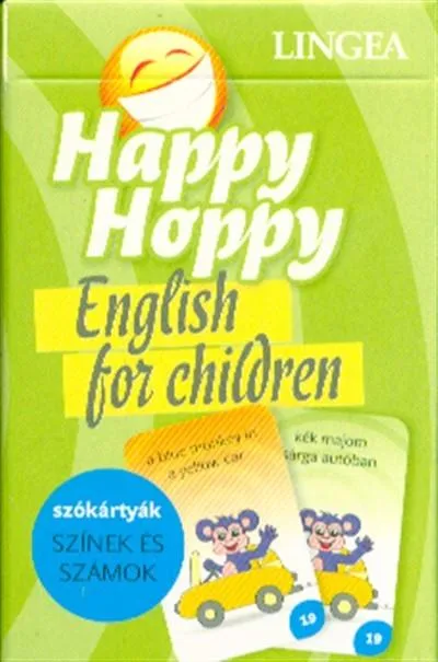 Biztonságos vásárlás Happy Hoppy szókártyák - Színek és számok /English for Children