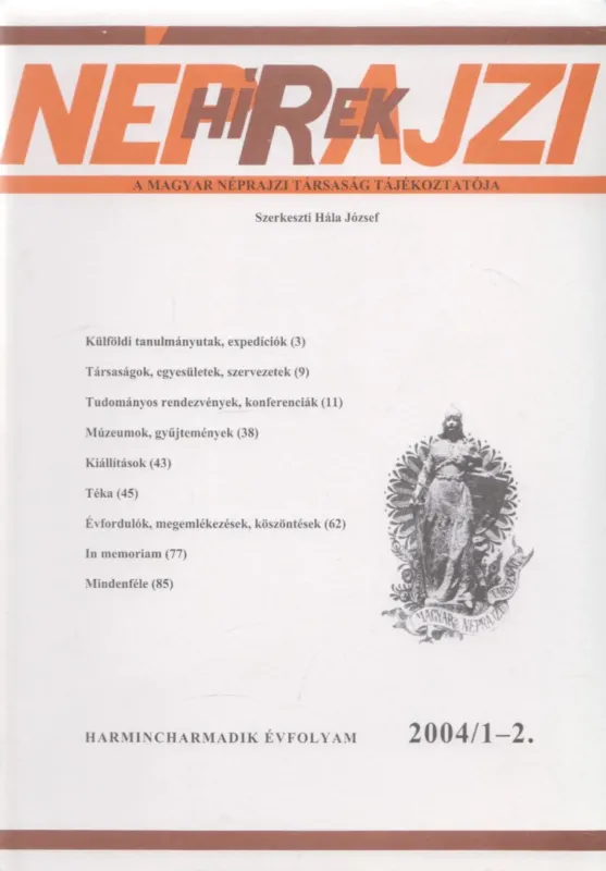 Biztonságos fizetés Néprajzi Hírek 2004/1-2.