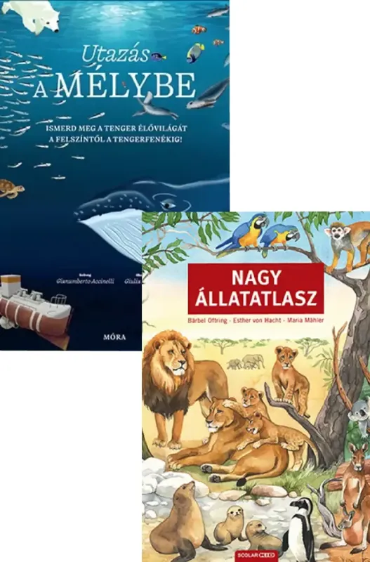 Azonnal elérhető Nagy állatatlasz + Utazás a mélybe - Ismerd meg a tenger élővilágát a felszíntől a tengerfenékig