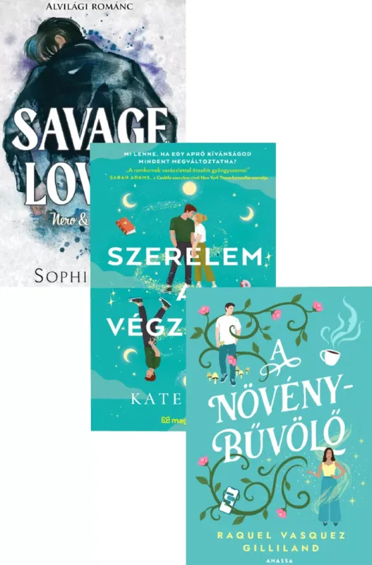 Kedvezmény A növénybűvölő + Szerelem a végzetem + Alvilági románc (Éldekorált kiadások)