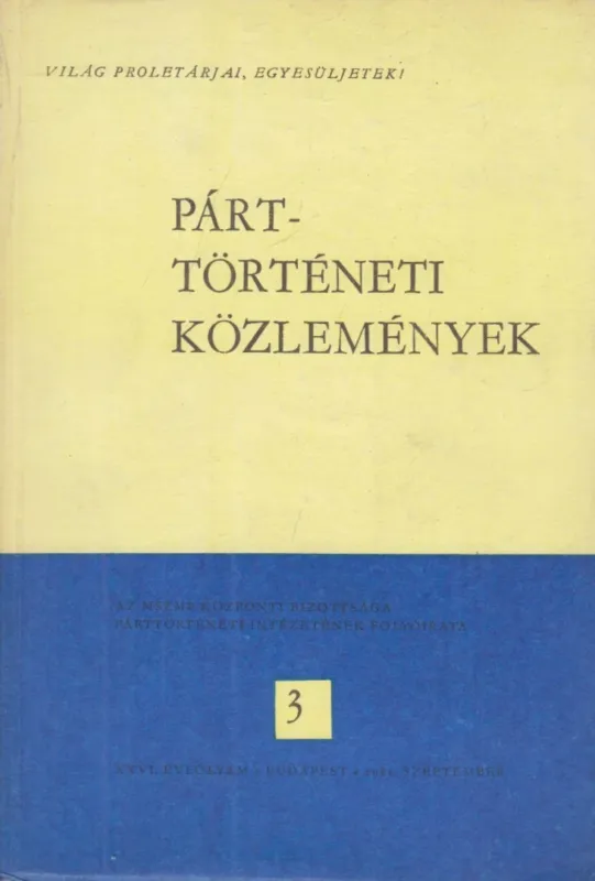 Párttörténeti közlemények 1981/3 Kedvezmény