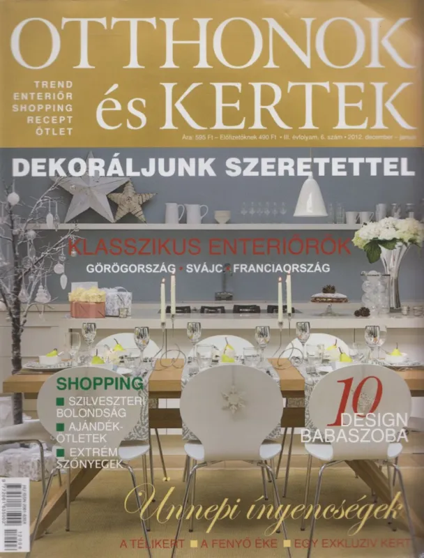 Otthonok és kertek 2012. december-január Vásárlói kedvenc