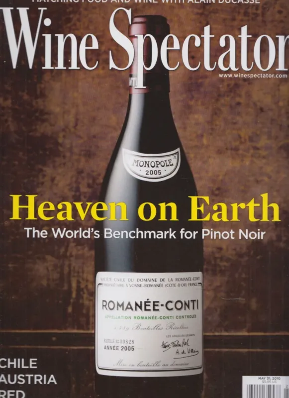 Rendeld meg most Wine Spectator 2010. May 31.