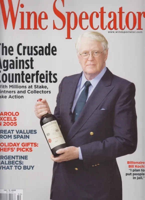 Biztonságos fizetés Wine Spectator 2009. December 15.