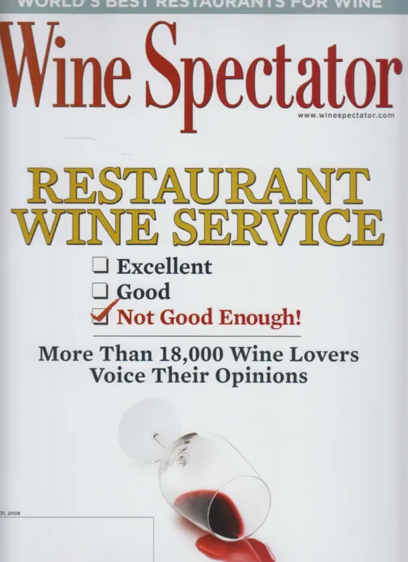 Wine Spectator 2008. August 31. Kihagyhatatlan ajánlat