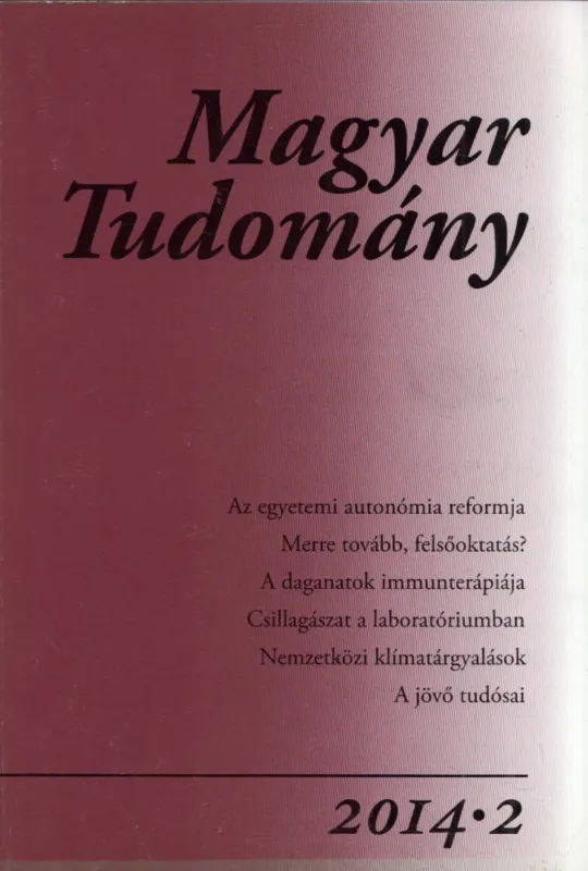 Magyar tudomány 2014/2 Ajánlat