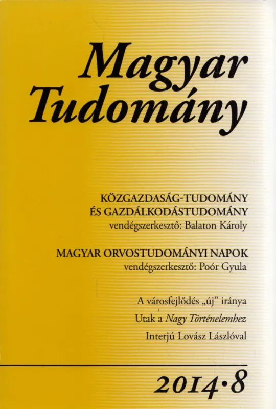 Magyar tudomány 2014/8 Árcsökkenés