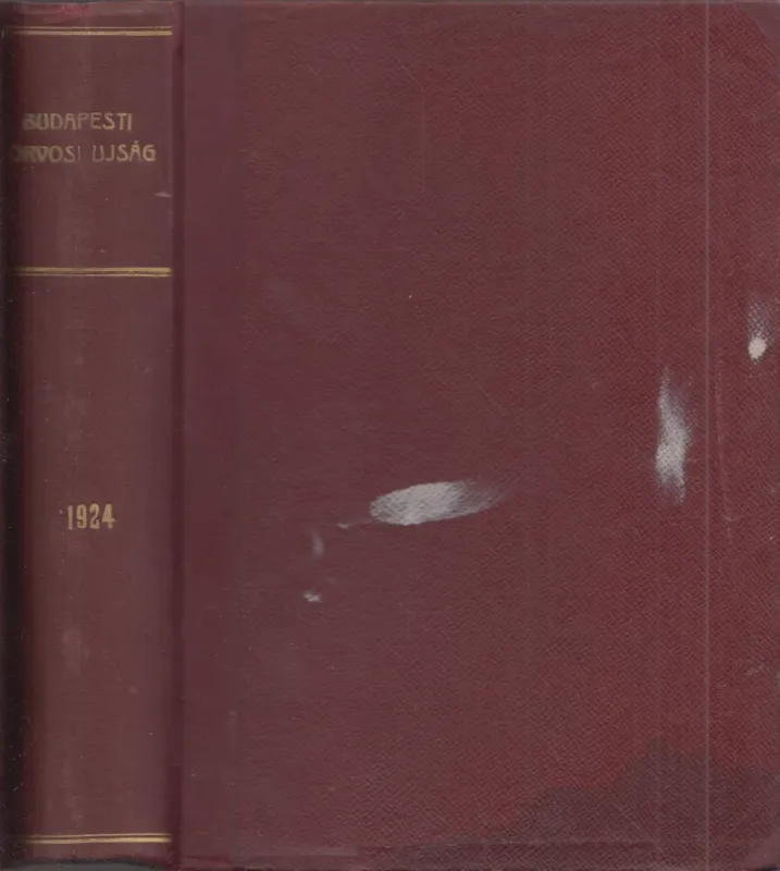 Budapesti Orvosi Újság 1924. (teljes évfolyam) Legnépszerűbb
