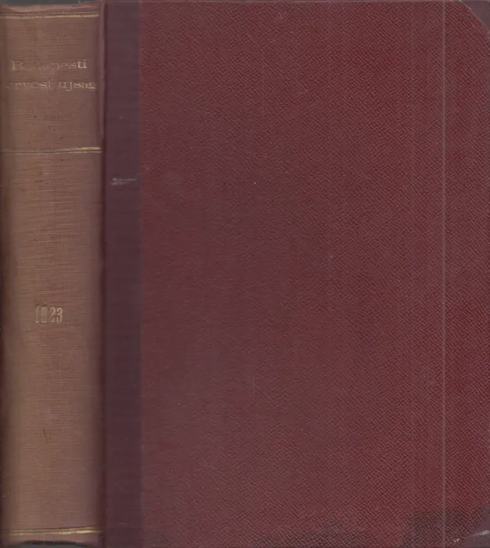 Gyors kiszállítás Budapesti Orvosi Újság 1923. (teljes évfolyam)