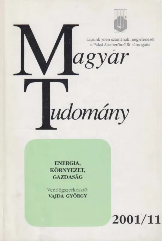 Magyar Tudomány 2001/11. Alacsony ár
