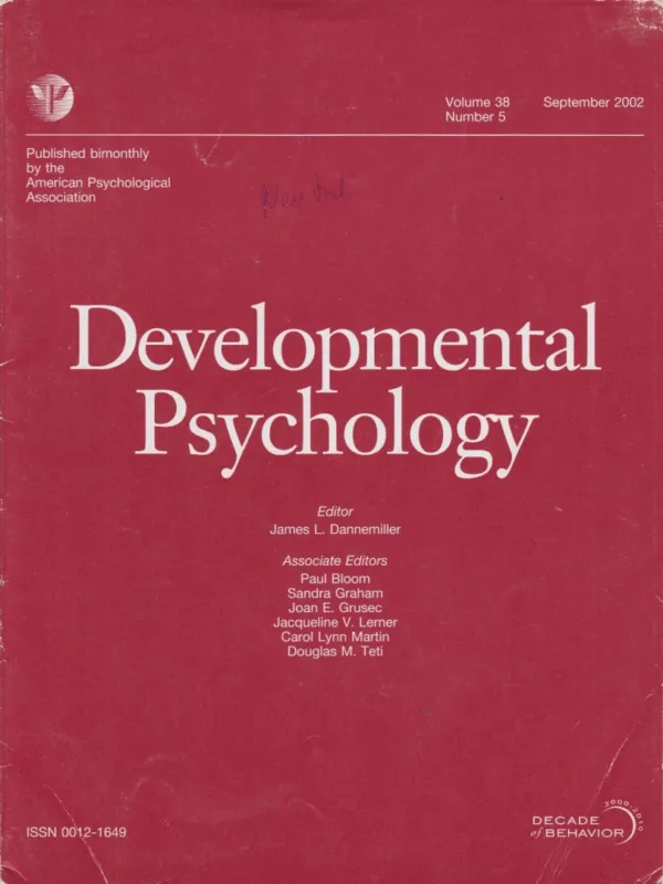 Gyors szállítás Developmental Psychology Vol.38/5 2002