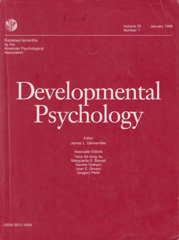 Csak ma Developmental Psychology Vol.35/1 1999