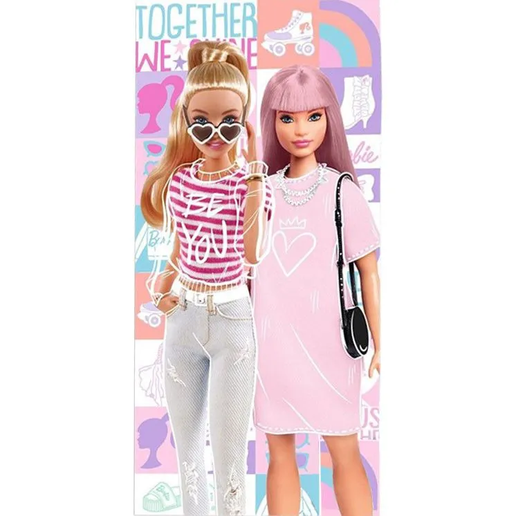 Barbie Together fürdőlepedő, strand törölköző 70x140cm Outlet