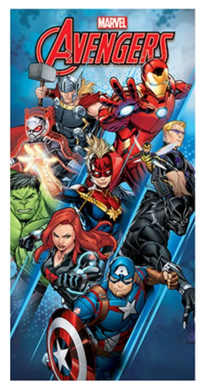 Gyors kiszállítás Bosszúállók Heroes fürdőlepedő, strand törölköző 70x137 cm (Fast Dry)