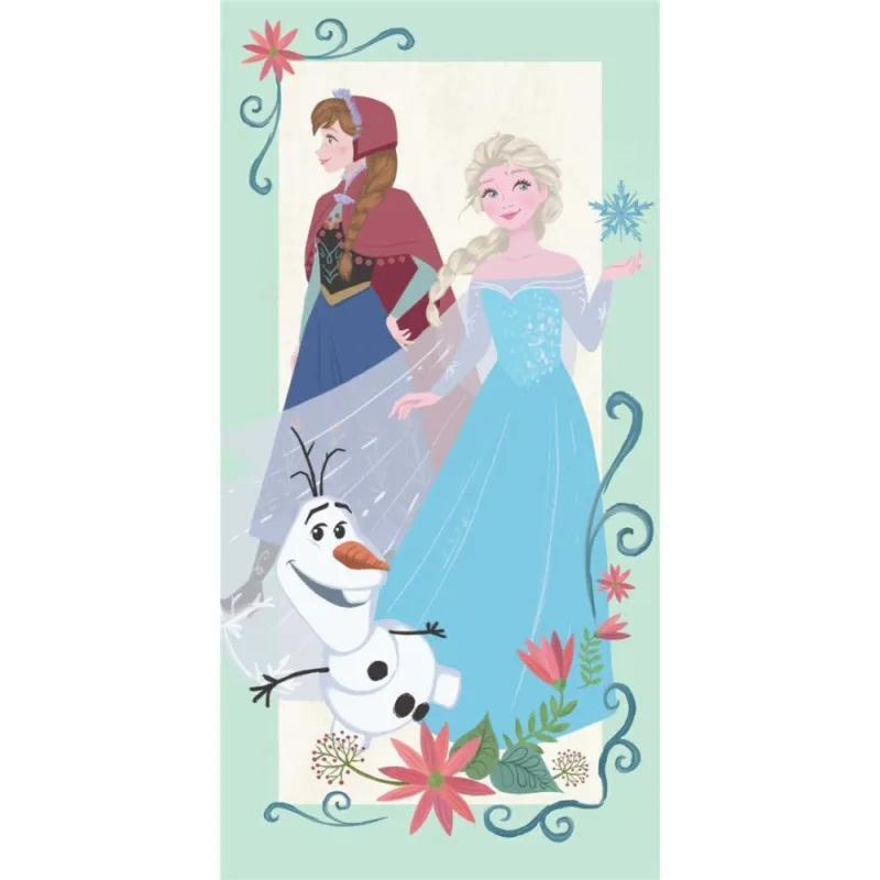 Újdonság Disney Jégvarázs fürdőlepedő, strand törölköző 70x140 cm