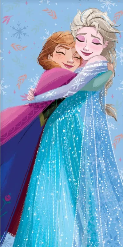 Disney Jégvarázs Hug fürdőlepedő, strand törölköző 70x140 cm Biztonságos fizetés