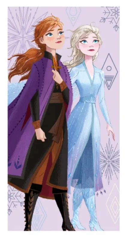 Alacsony ár Disney Jégvarázs Magic fürdőlepedő, strand törölköző 70x137 cm (Fast Dry)