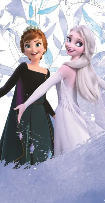 Vedd meg online Disney Jégvarázs Wonderland fürdőlepedő, strand törölköző 70x140 cm