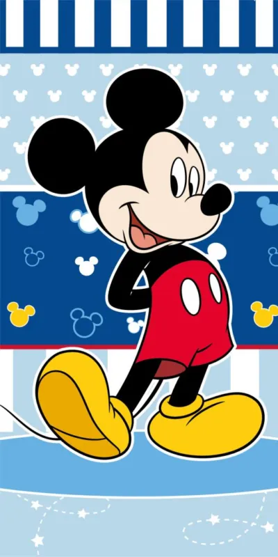 Olcsóbb Disney Mickey Blue fürdőlepedő, strand törölköző 70x140cm