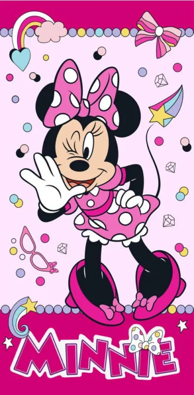 Disney Minnie Funny fürdőlepedő, strand törölköző 70x140 cm Biztonságos vásárlás