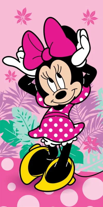 Disney Minnie Pretty in Pink fürdőlepedő, strand törölköző 70x140cm Kedvezmény