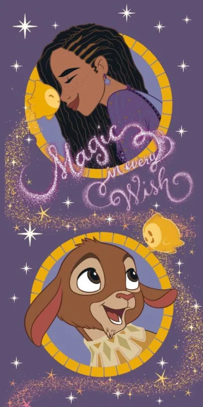 Disney Wish, Kívánság Magic fürdőlepedő, strand törölköző 70x140cm Legnépszerűbb