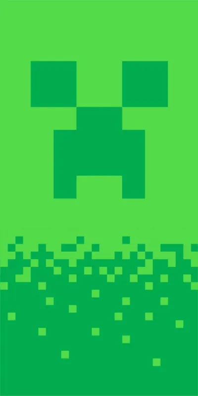 Utolsó esély Minecraft fürdőlepedő, strand törölköző Digital Creeper 70-140cm