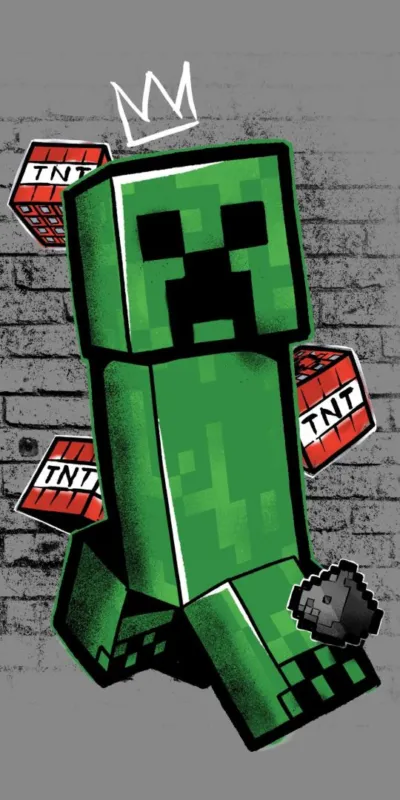 Nézd meg most Minecraft Metro Art Creeper fürdőlepedő, strand törölköző 70x140cm