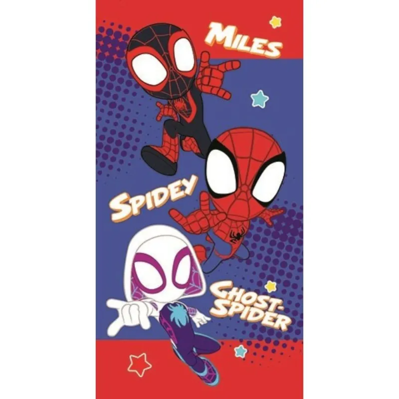 Korlátozott ajánlat Pókember Spidey Friends fürdőlepedő, strand törölköző 70x140cm (Fast Dry)