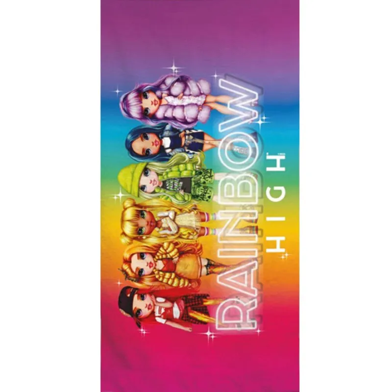 Akciós ár Rainbow High Team fürdőlepedő, strand törölköző 70x140cm (Fast Dry)
