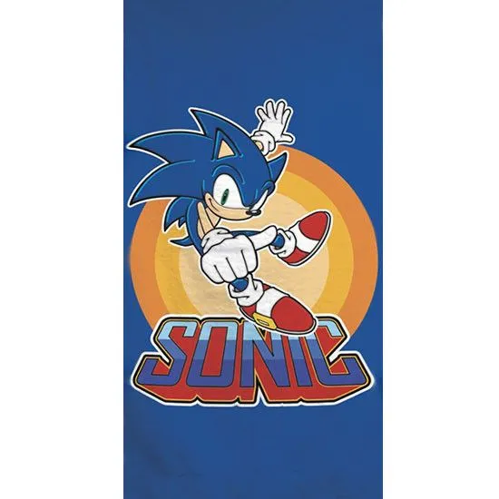 Exkluzív ajánlat Sonic a sündisznó fürdőlepedő, strand törölköző 70x140cm (Fast Dry)