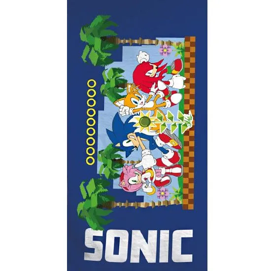 Kihagyhatatlan ajánlat Sonic a sündisznó fürdőlepedő, strand törölköző 70x140cm (Fast Dry)