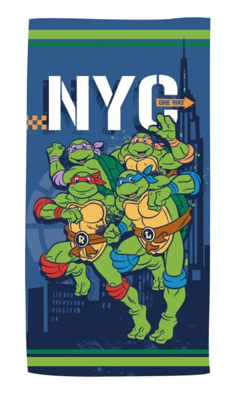 Ne maradj le Tini Nindzsa Teknőcök NYC fürdőlepedő, strand törölköző 70x140cm (Fast Dry)