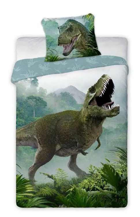 Dinoszaurusz T-Rex Forest ágyneműhuzat 140×200cm, 70×90 cm Ajánlat